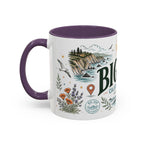Big Sur Coffee Mug | Travel Destination Souvenir Gift | Accent Color Ceramic 11oz 15oz