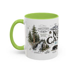 North Cascades National Park Coffee Mug | Washington Alpine Glacier Hiking Gift | Accent Color Ceramic 11oz 15oz