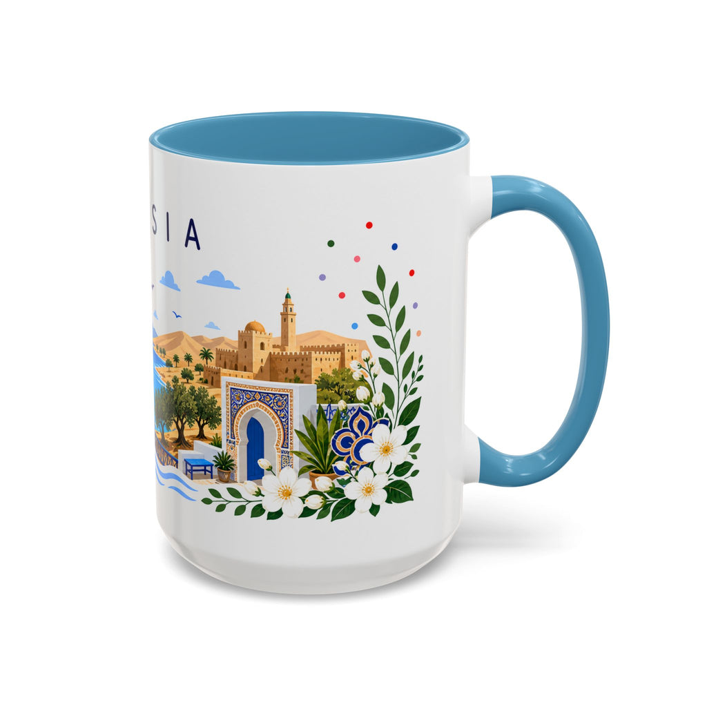 Tunisia Coffee Mug | Travel Souvenir Accent Mug | Place Gift Ceramic Cup 11oz 15oz
