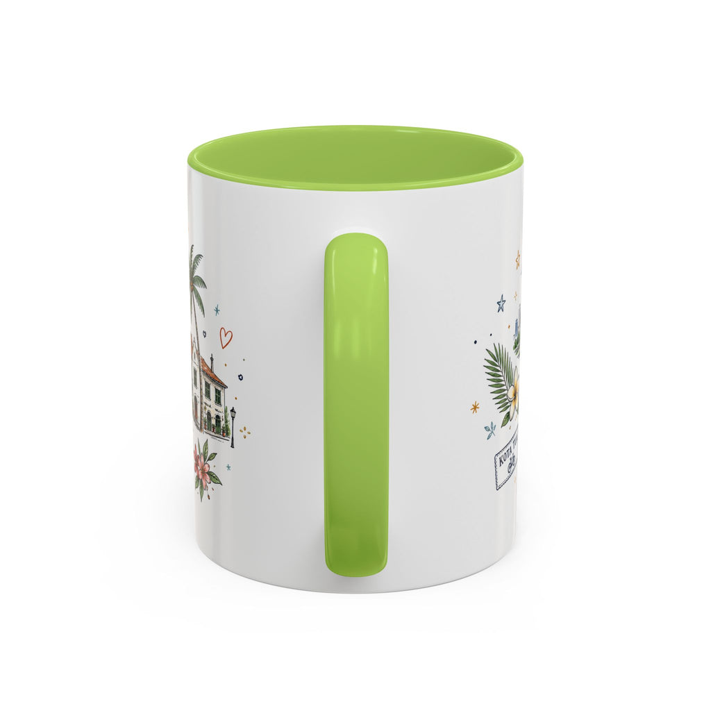 Jakarta Coffee Mug | Indonesia Souvenir Travel Gift | Accent Color Ceramic 11oz 15oz