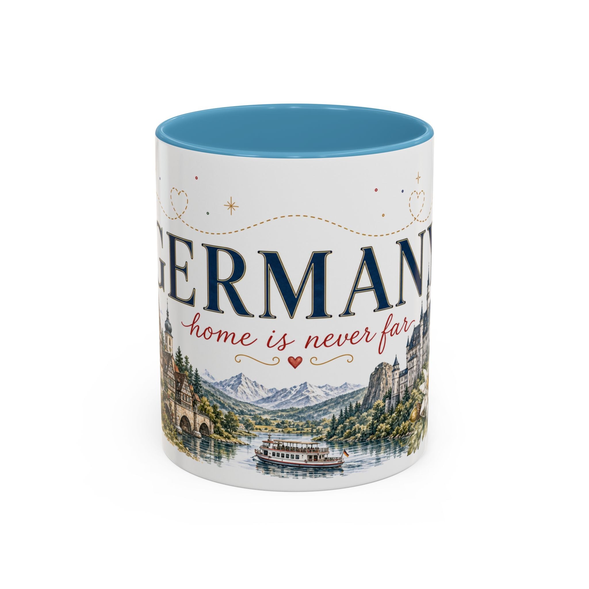 Germany Home Country Mug | Moving Away Gift | Long Distance Friendship | 11 oz 15 oz Accent Mug