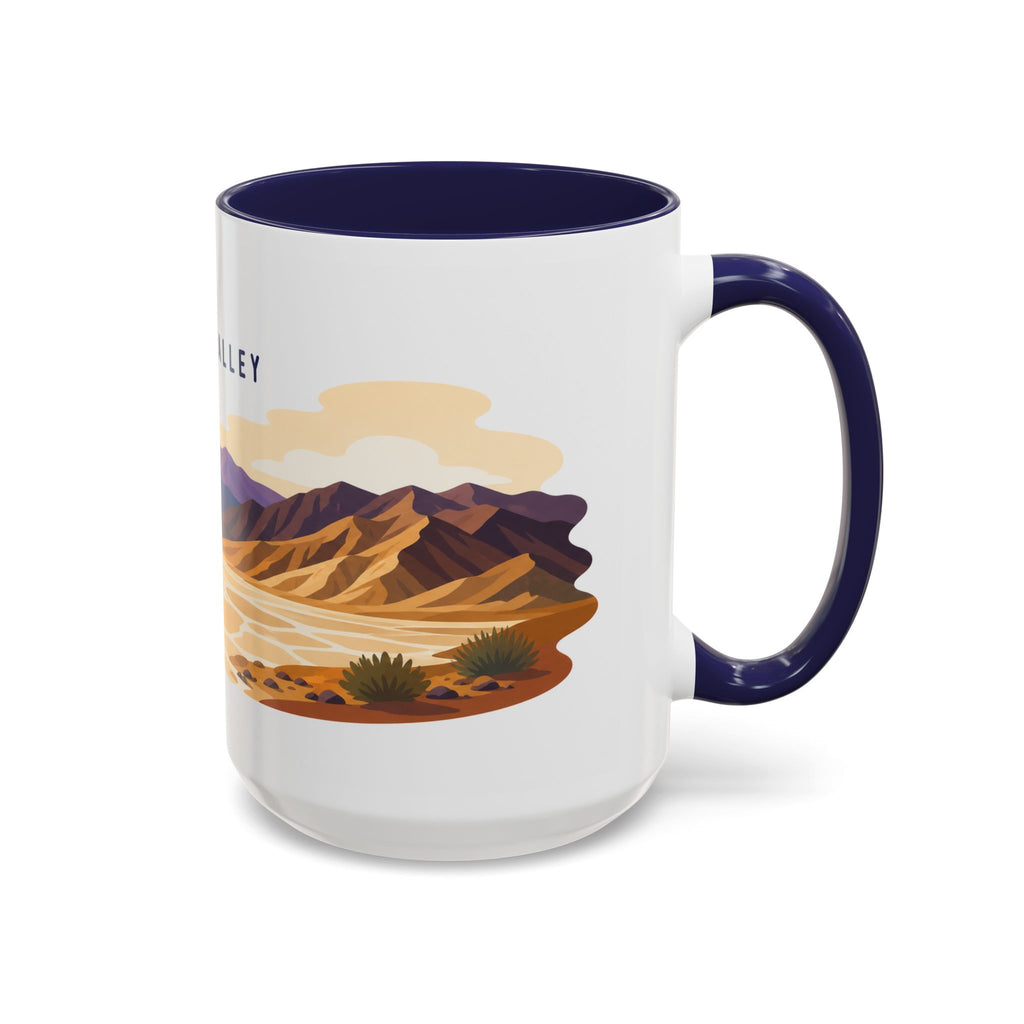 Death Valley National Park Coffee Mug | Solid Color Block Park Souvenir | 11oz 15oz Accent Mug