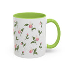 Minnesota Pink and White Lady Slipper Mug, State Flower Floral Coffee Cup, 11oz Botanical Gift