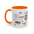 Death Valley National Park Coffee Mug | California Desert Hiking Camping Gift | Accent Color Ceramic 11oz 15oz