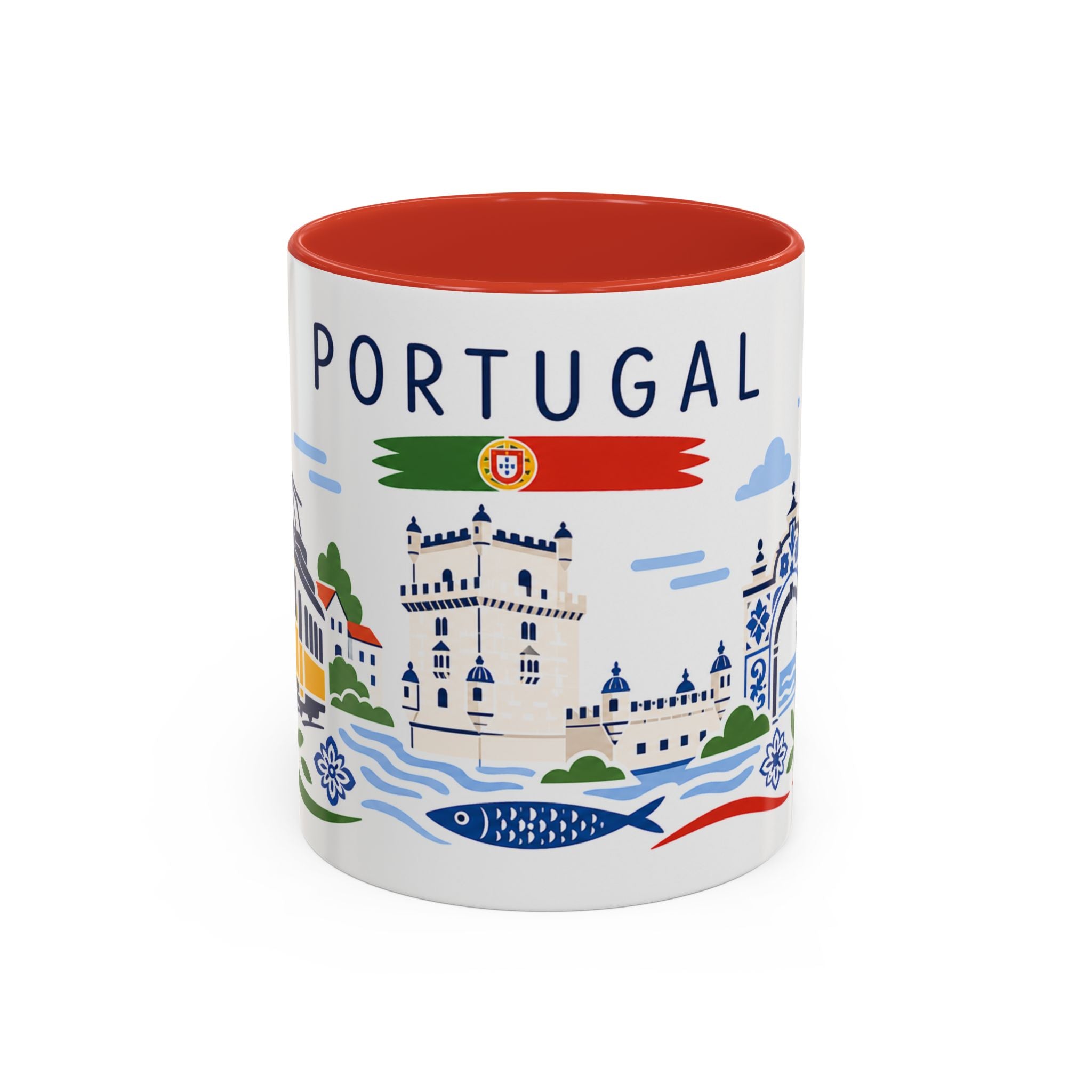 Portugal Coffee Mug | Travel Souvenir Accent Mug | Country Gift Ceramic Cup 11oz 15oz