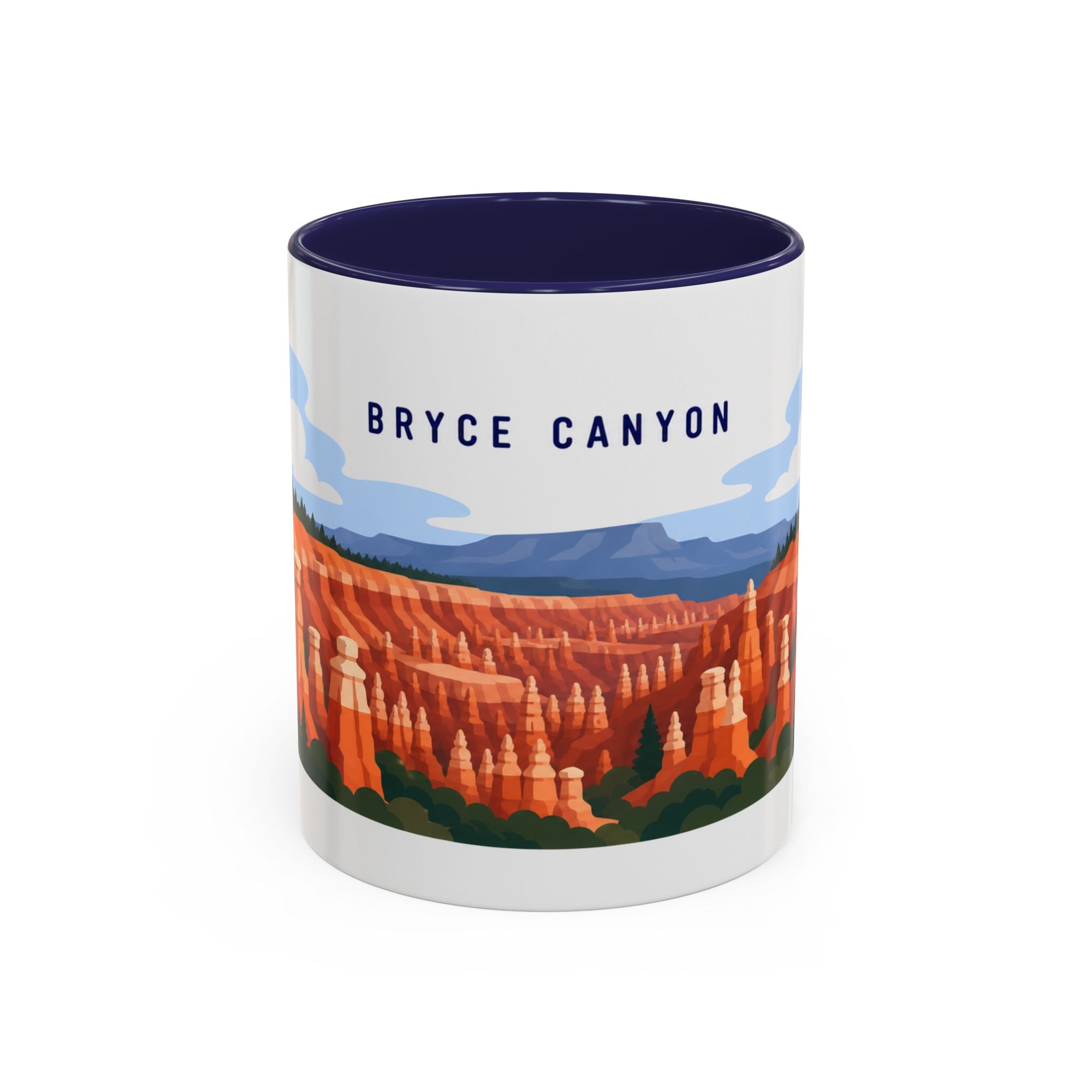 Bryce Canyon National Park Coffee Mug | Solid Color Block Park Souvenir | 11oz 15oz Accent Mug