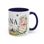 Indiana State Mug | Moving Away, Long Distance Friendship Gift | Botanical Map Accent Cup