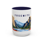 Yosemite Coffee Mug | Travel Destination Souvenir Gift | Accent Color Ceramic 11oz 15oz