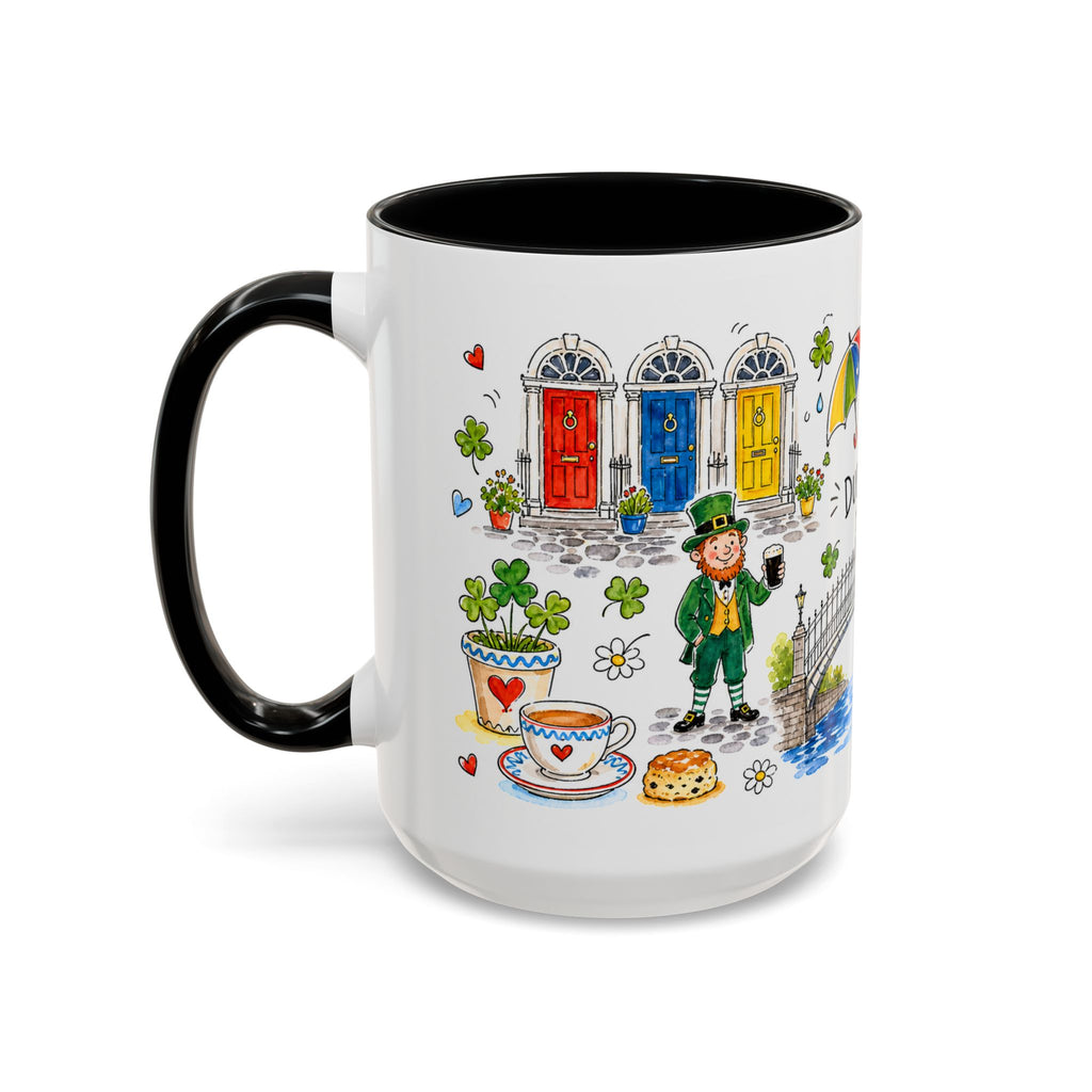 Dublin Travel Mug | European City Souvenir Accent Coffee Mug | 11oz 15oz Ceramic Cup