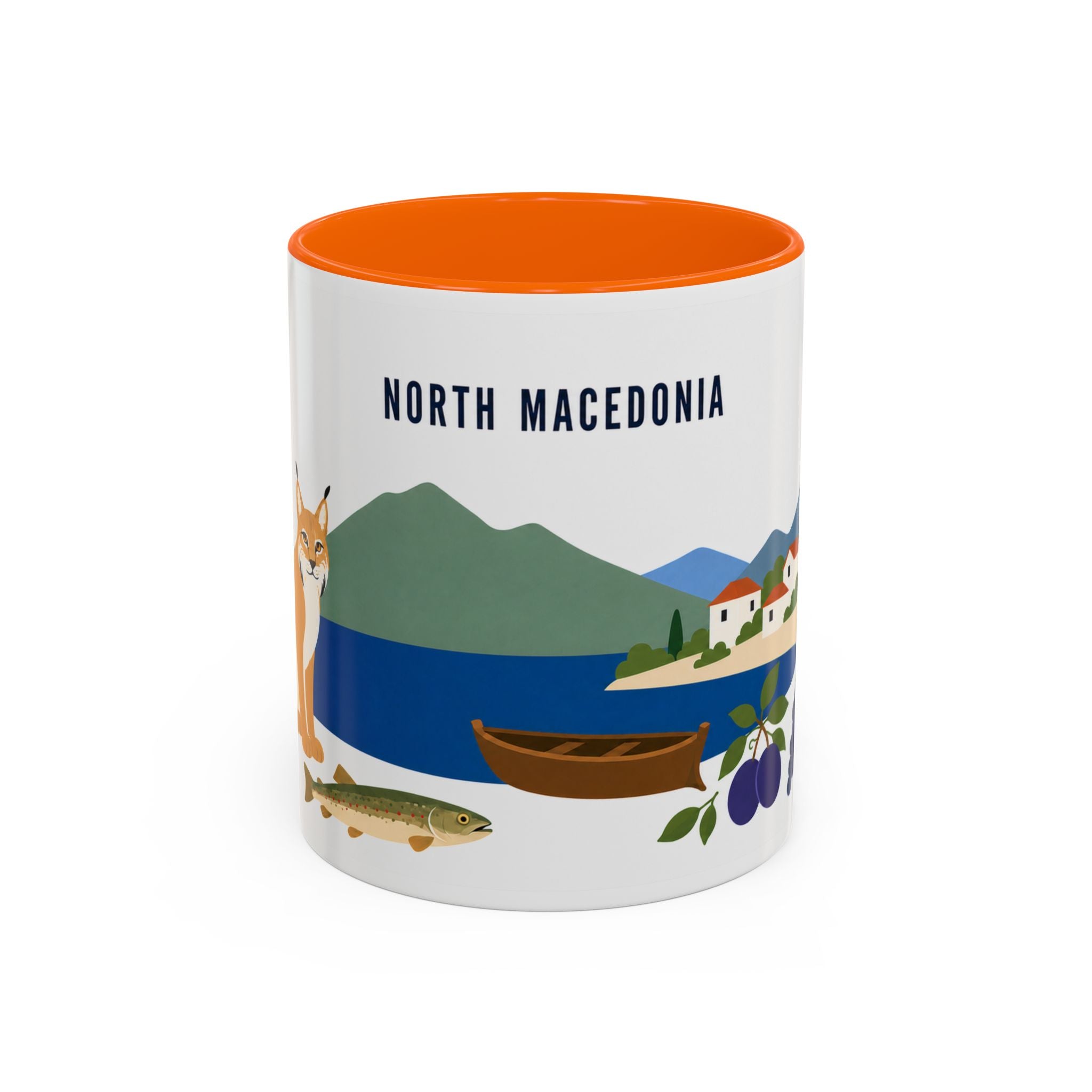 North Macedonia Coffee Mug | Travel Souvenir Accent Mug | Country Gift Ceramic Cup 11oz 15oz