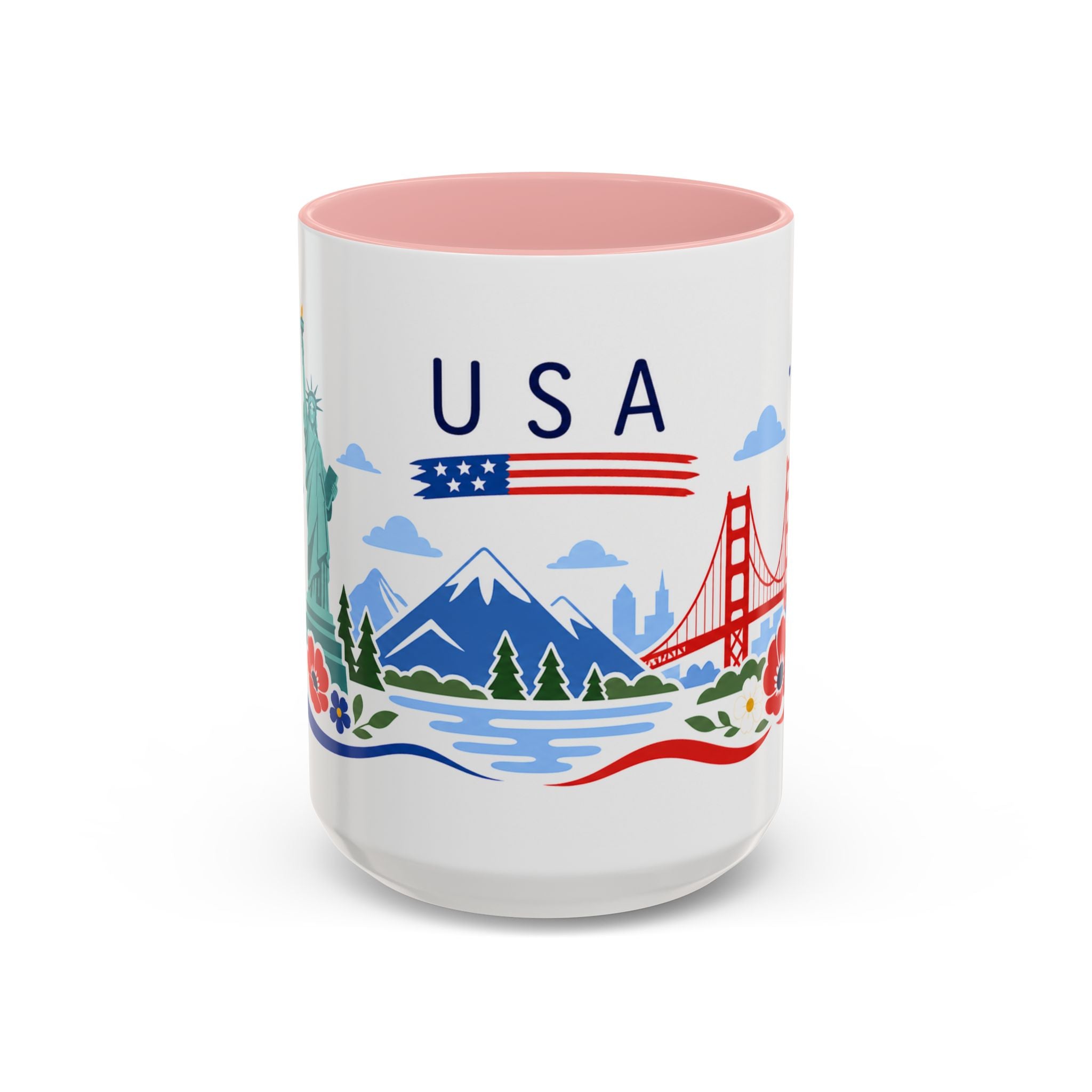 United States Coffee Mug | Travel Souvenir Accent Mug | Country Gift Ceramic Cup 11oz 15oz