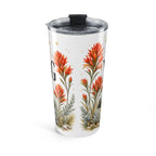 Wyoming State Flower 20oz Tumbler | Indian Paintbrush Botanical State Flower Gift | Insulated Stainless Steel Travel Cup