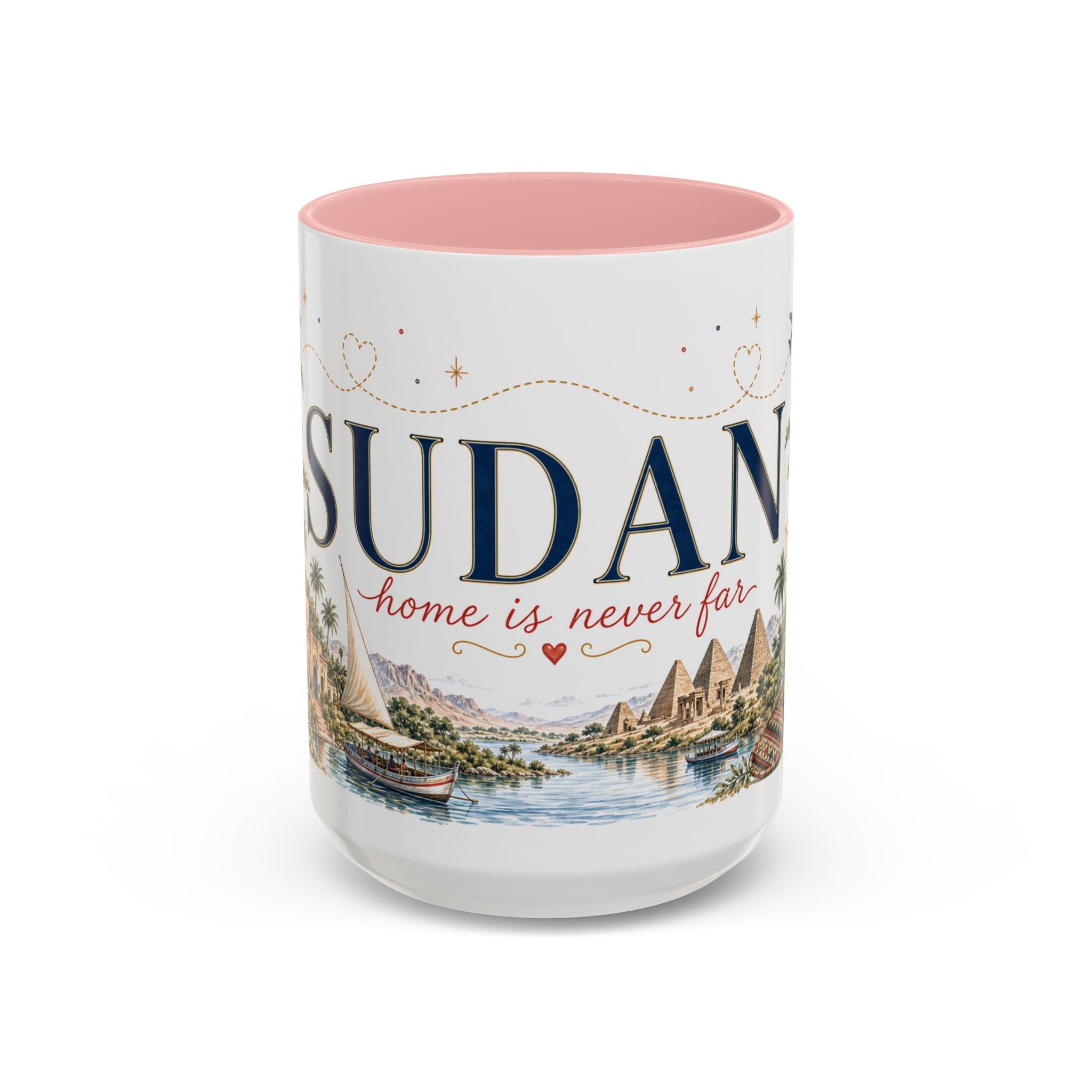 Sudan Home Country Mug | Moving Away Gift | Long Distance Friendship | 11 oz 15 oz Accent Mug