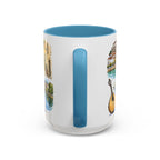 Coimbra Illustrated Travel Mug | City Souvenir Accent Coffee Mug | 11oz 15oz Ceramic Cup