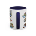 Geneva Illustrated Travel Mug | City Souvenir Accent Coffee Mug | 11oz 15oz Ceramic Cup