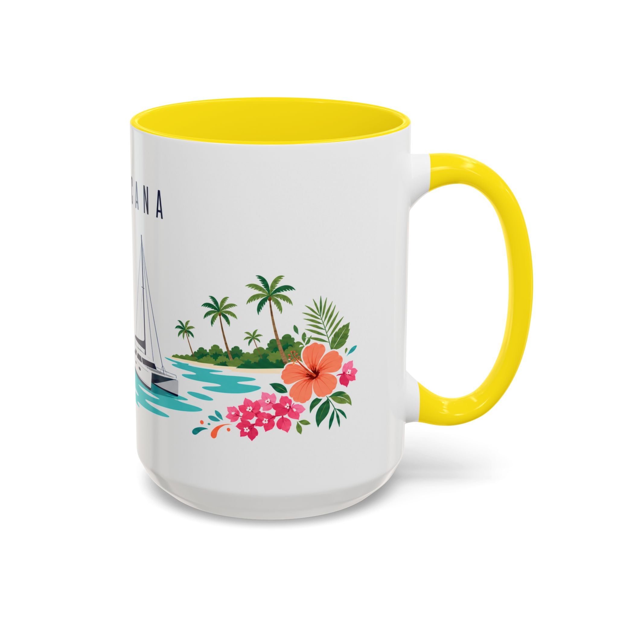 Punta Cana Coffee Mug | Dominican Republic Travel Souvenir | Porcelain Decal City Gift | 11oz 15oz Accent Mug
