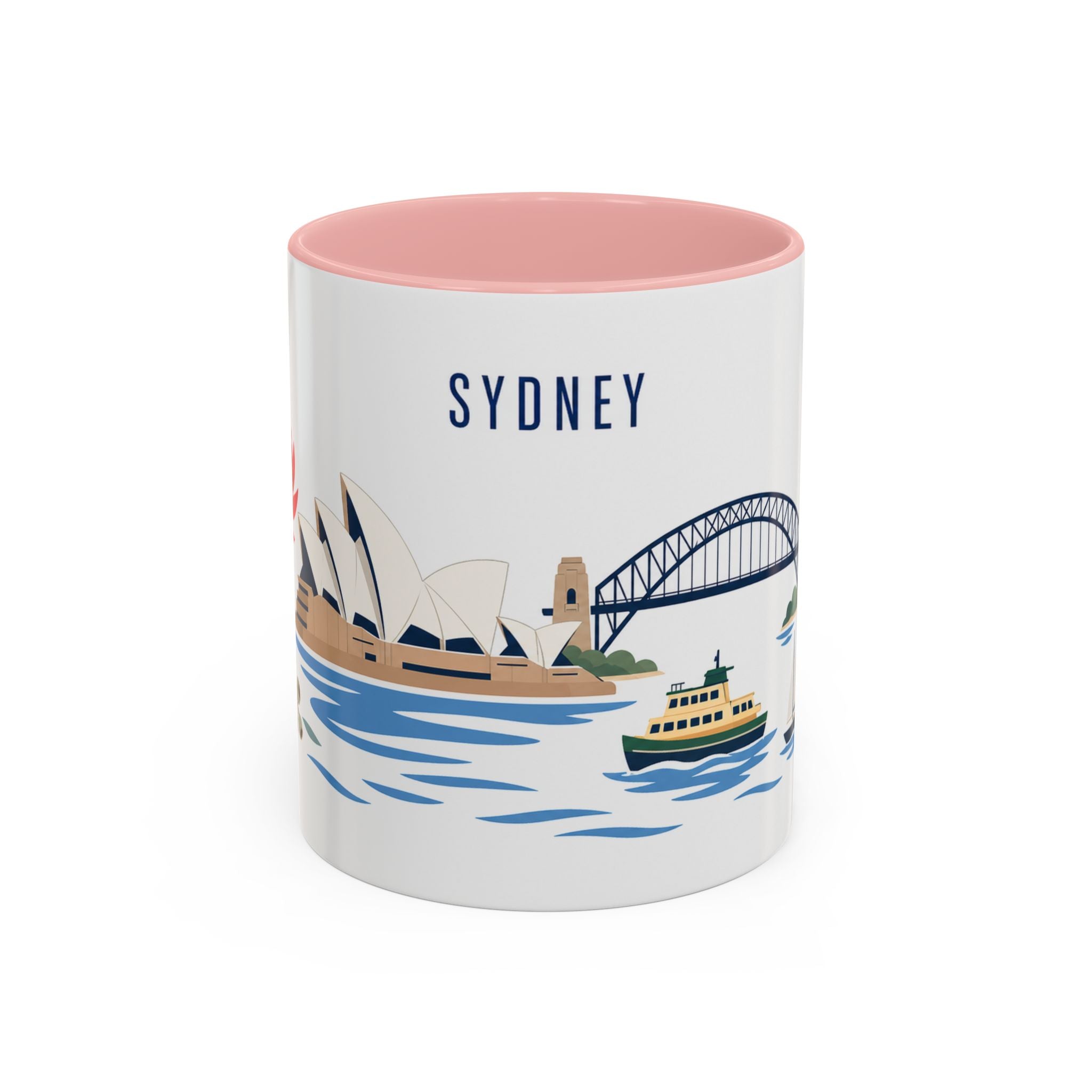 Sydney Coffee Mug | Australia Travel Souvenir | Porcelain Decal City Gift | 11oz 15oz Accent Mug
