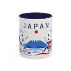 Japan Coffee Mug | Travel Souvenir Accent Mug | Country Gift Ceramic Cup 11oz 15oz