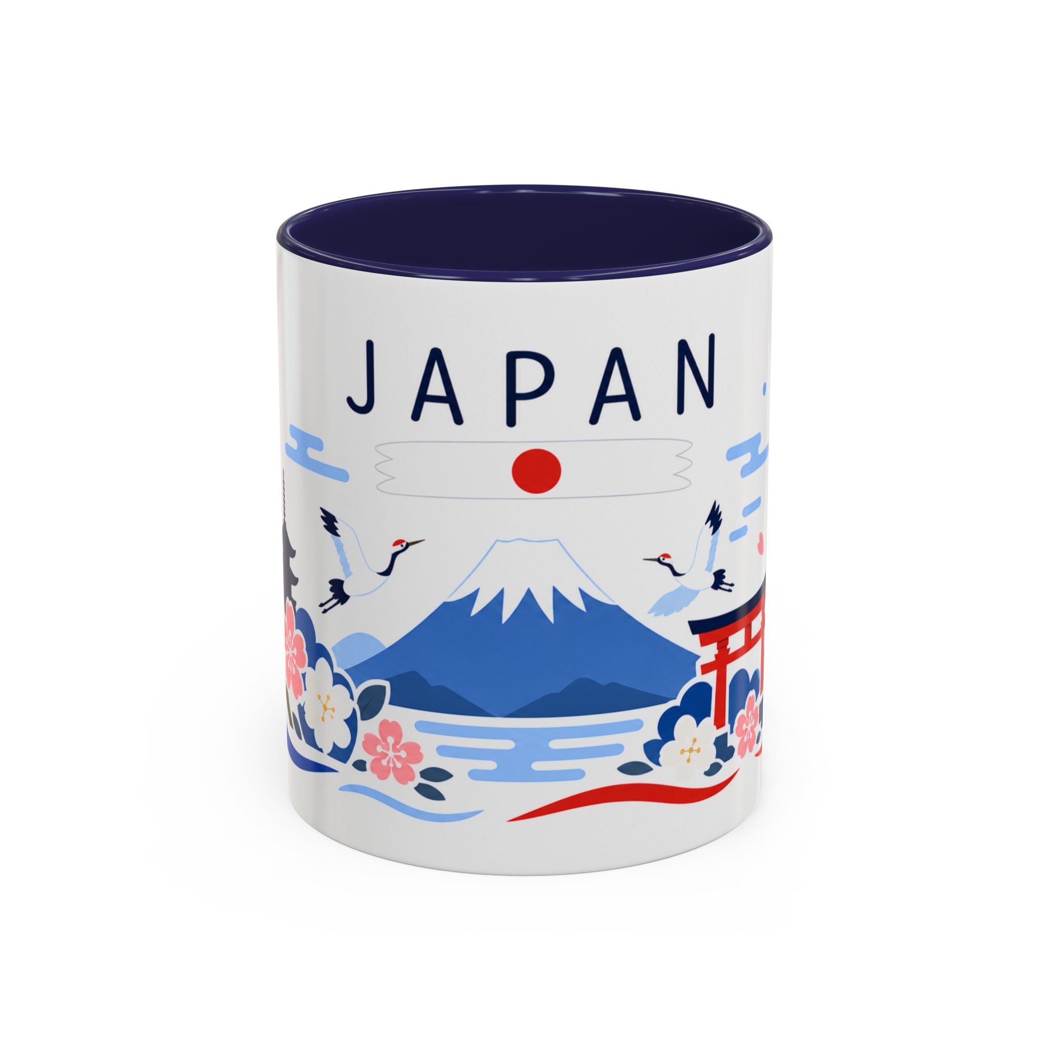 Japan Coffee Mug | Travel Souvenir Accent Mug | Country Gift Ceramic Cup 11oz 15oz