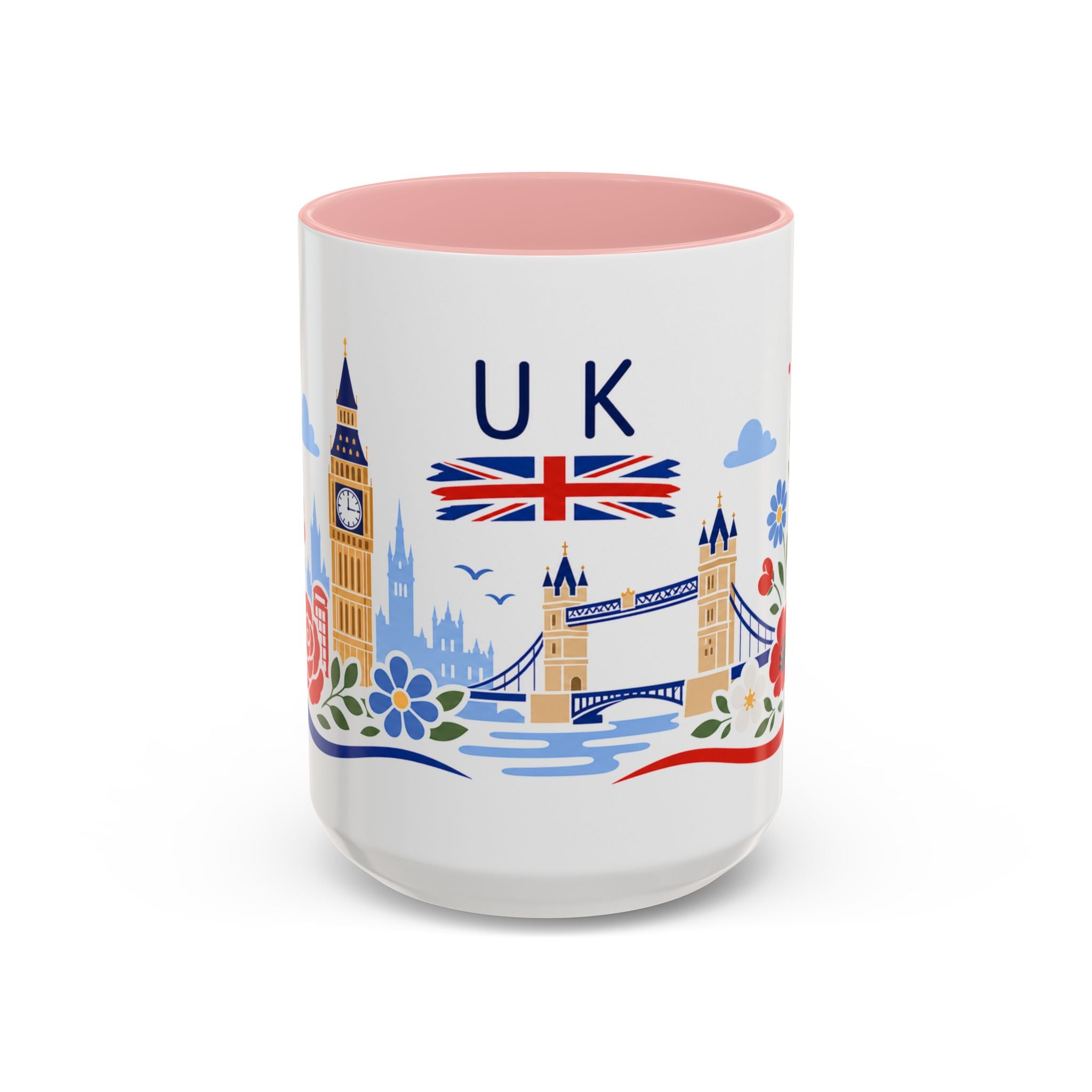 United Kingdom Coffee Mug | Travel Souvenir Accent Mug | Country Gift Ceramic Cup 11oz 15oz