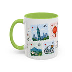 Taipei Coffee Mug | Postage Stamp Collage Mug | Travel Souvenir Accent Cup 11oz 15oz
