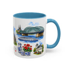 Cologne Illustrated Travel Mug | City Souvenir Accent Coffee Mug | 11oz 15oz Ceramic Cup