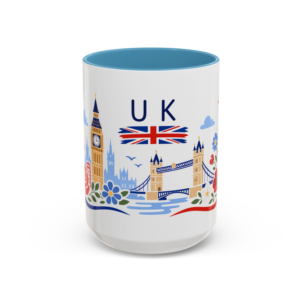 United Kingdom Coffee Mug | Travel Souvenir Accent Mug | Country Gift Ceramic Cup 11oz 15oz