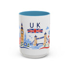 United Kingdom Coffee Mug | Travel Souvenir Accent Mug | Country Gift Ceramic Cup 11oz 15oz