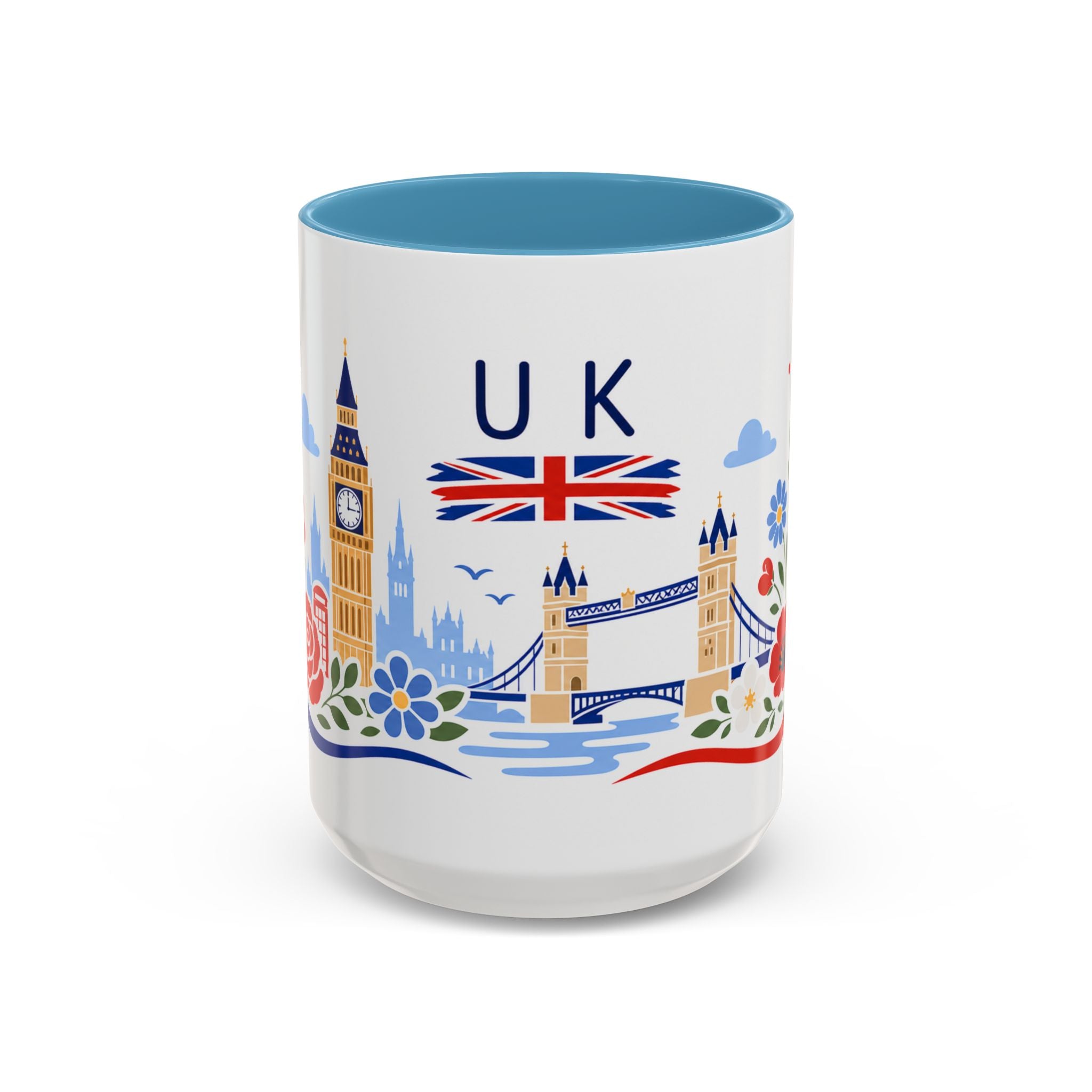 United Kingdom Coffee Mug | Travel Souvenir Accent Mug | Country Gift Ceramic Cup 11oz 15oz
