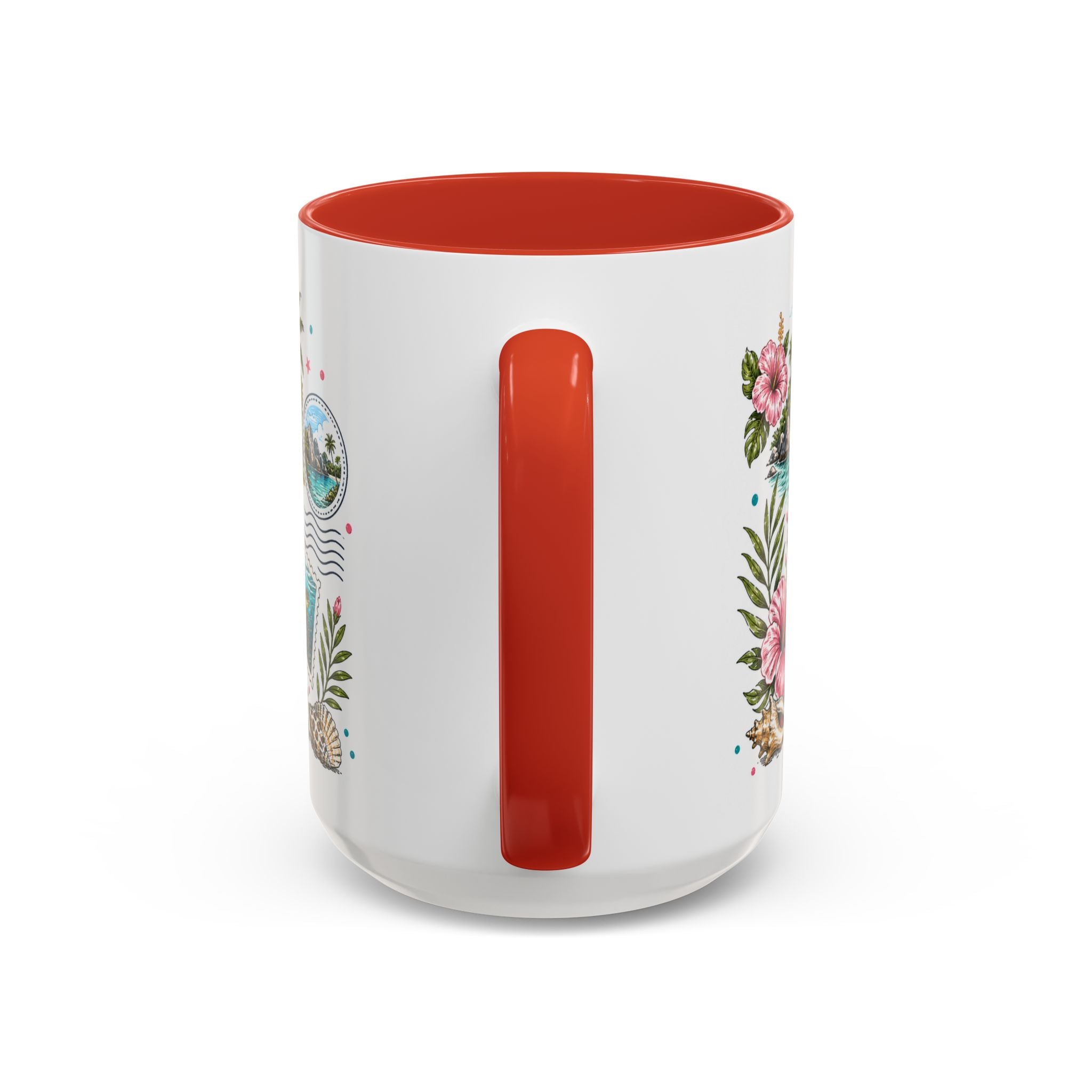 Seychelles Coffee Mug | Travel Destination Souvenir Gift | Accent Color Ceramic 11oz 15oz
