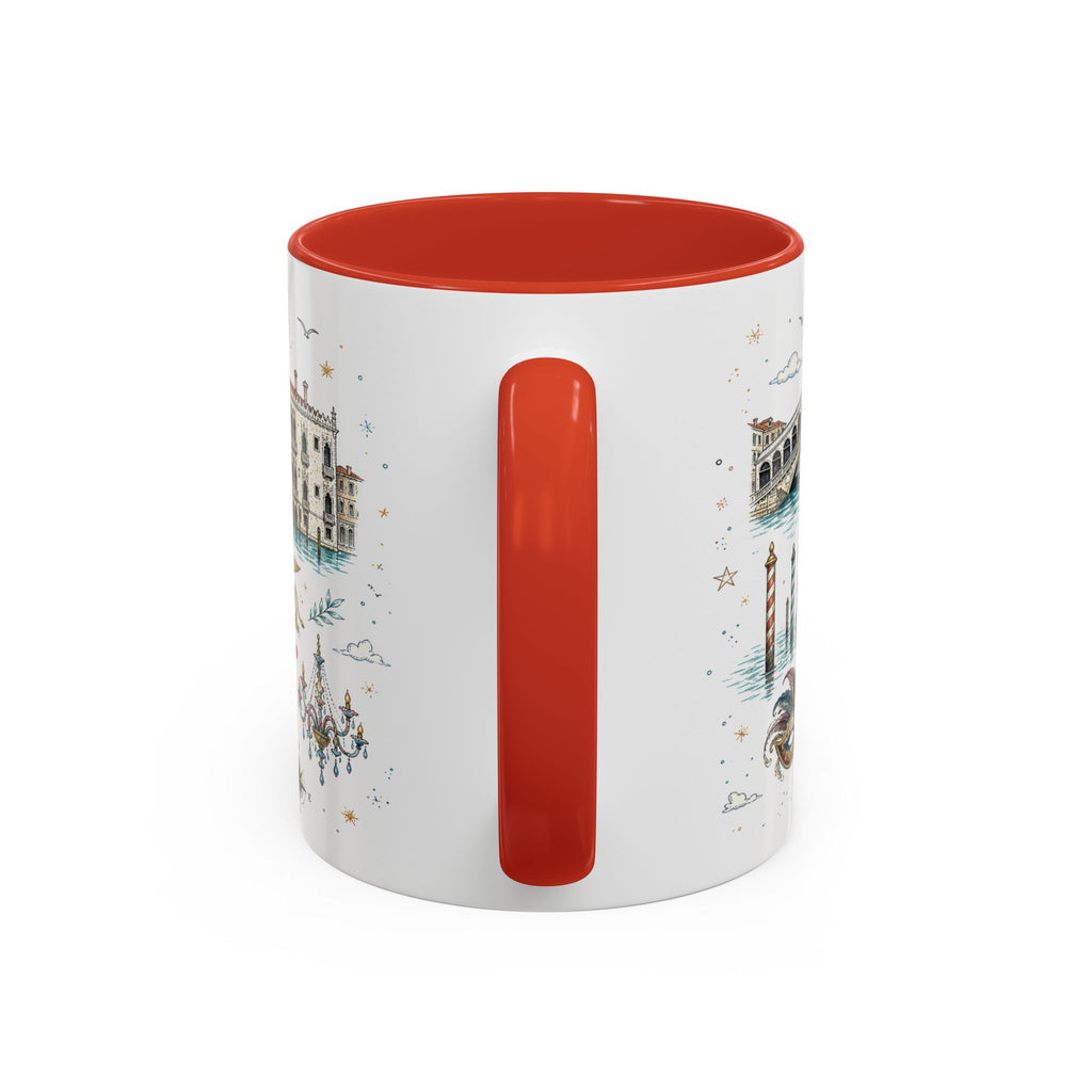 Venice Coffee Mug | Italy Souvenir Travel Gift | Accent Color Ceramic 11oz 15oz