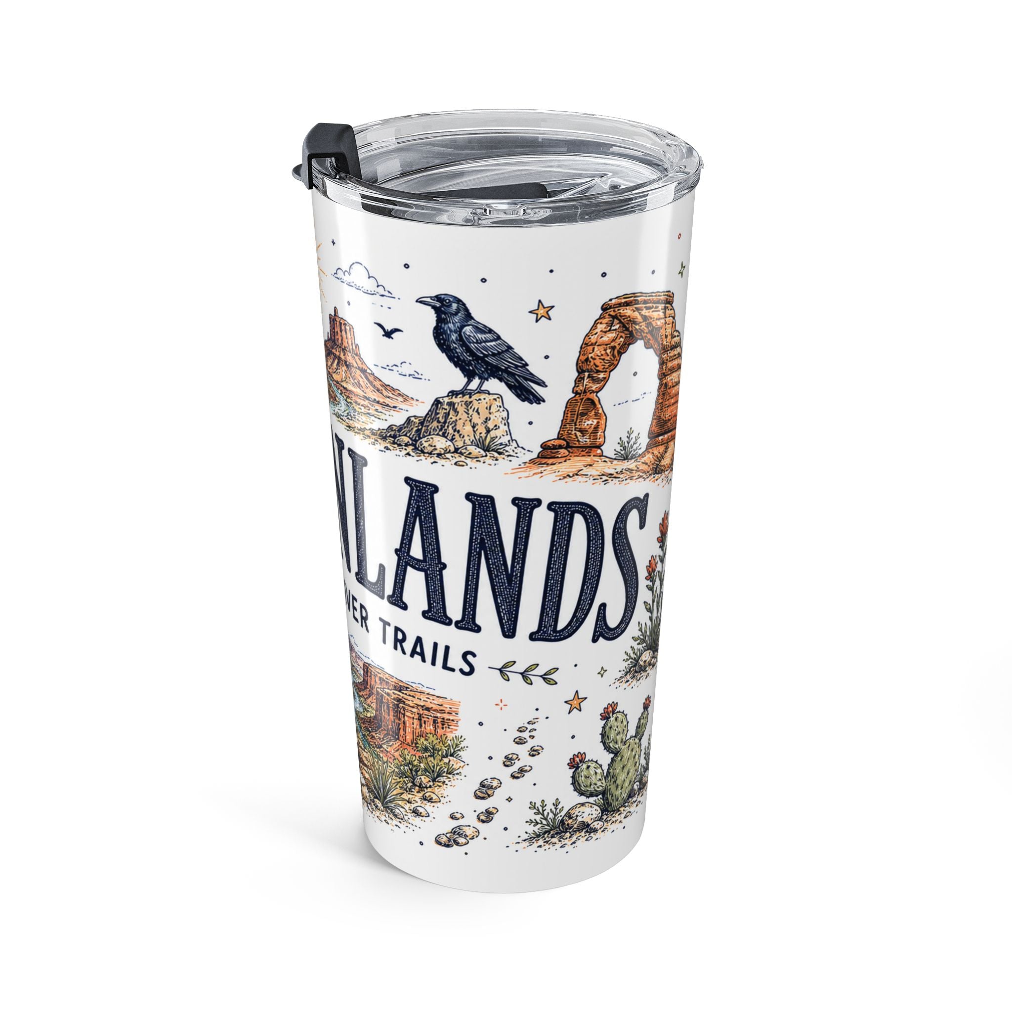 Canyonlands National Park 20oz Tumbler | Utah Red Rock Desert River Gift | Insulated Stainless Steel Travel Cup