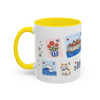 Dubrovnik Coffee Mug | Postage Stamp Collage Mug | Travel Souvenir Accent Cup 11oz 15oz