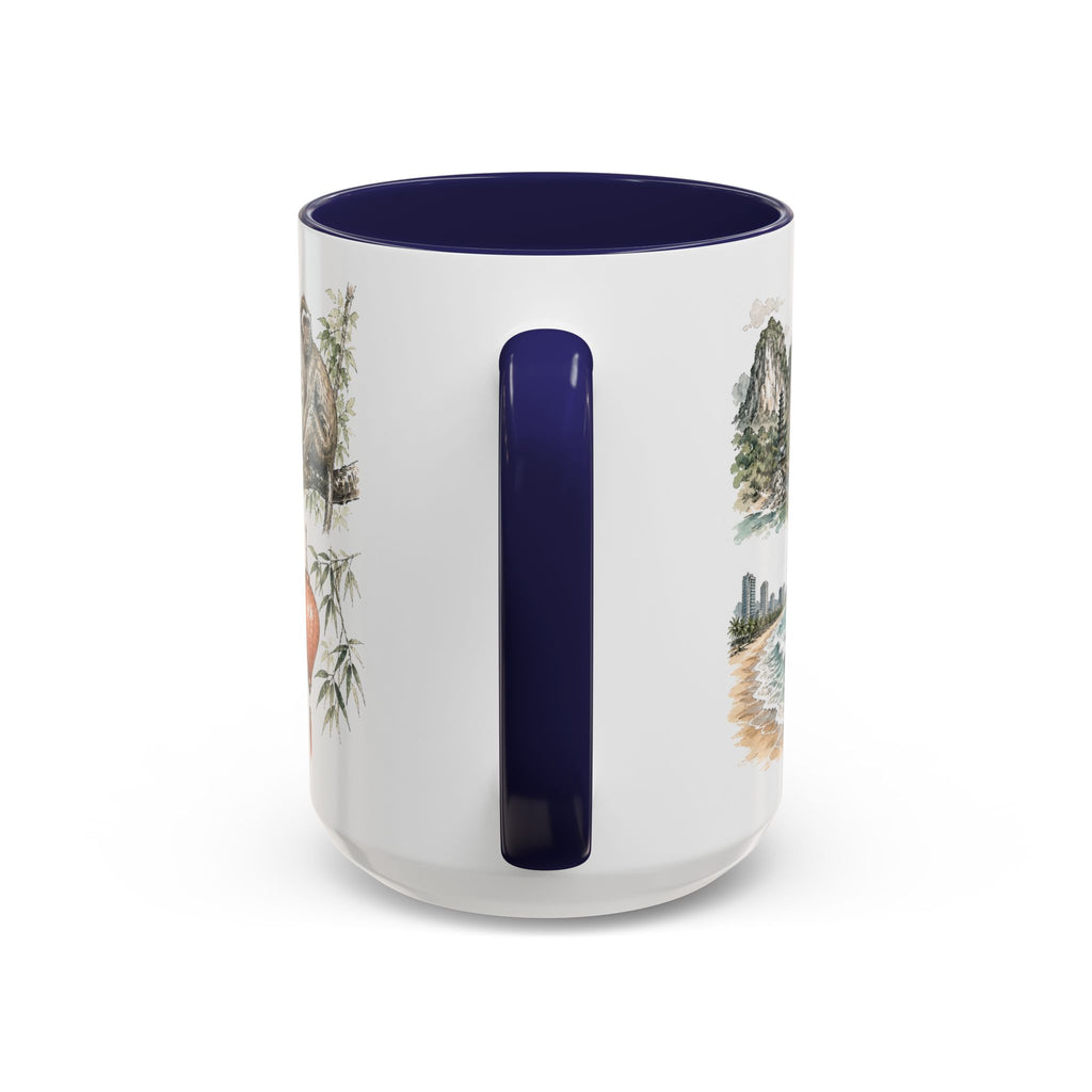 Da Nang Coffee Mug | Vietnam Travel Souvenir | Vintage Illustrated City Gift | 11 oz 15 oz Accent Mug
