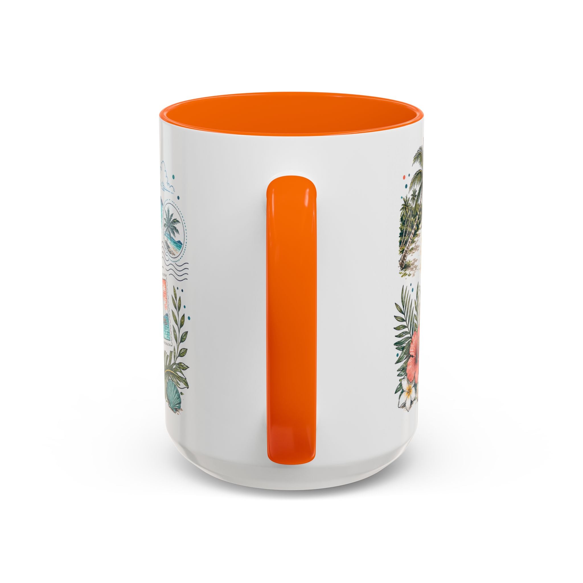 Boracay Coffee Mug | Travel Destination Souvenir Gift | Accent Color Ceramic 11oz 15oz