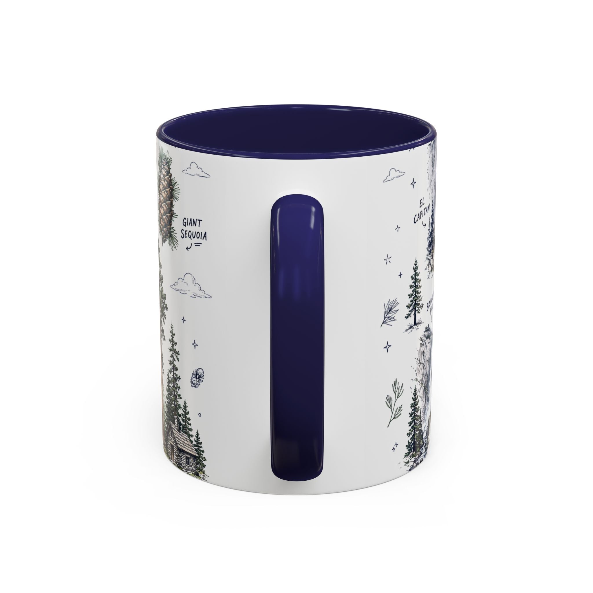 Yosemite National Park Coffee Mug | Hiking Camping Nature Gift | Accent Color Ceramic 11oz 15oz
