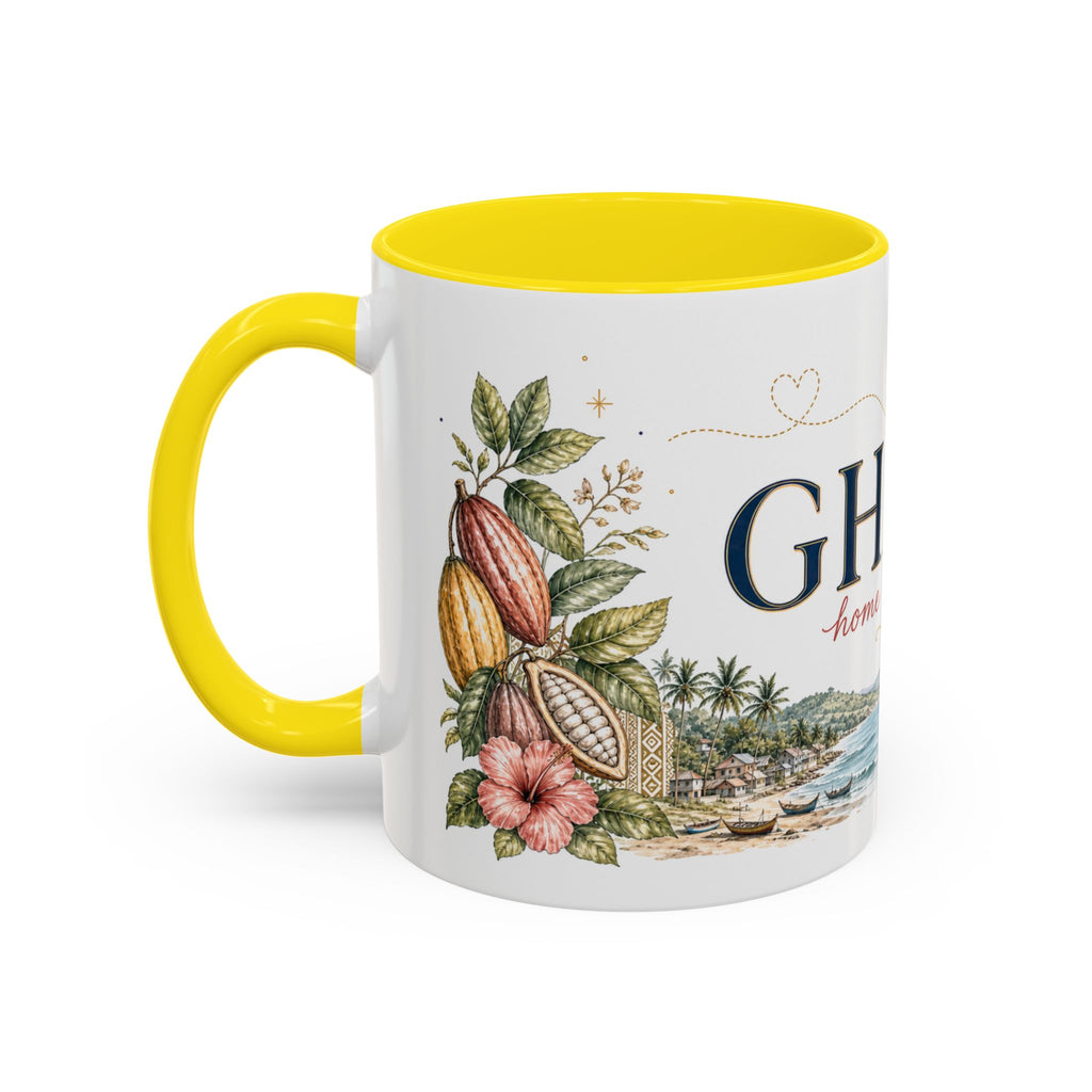 Ghana Home Country Mug | Moving Away Gift | Long Distance Friendship | 11 oz 15 oz Accent Mug