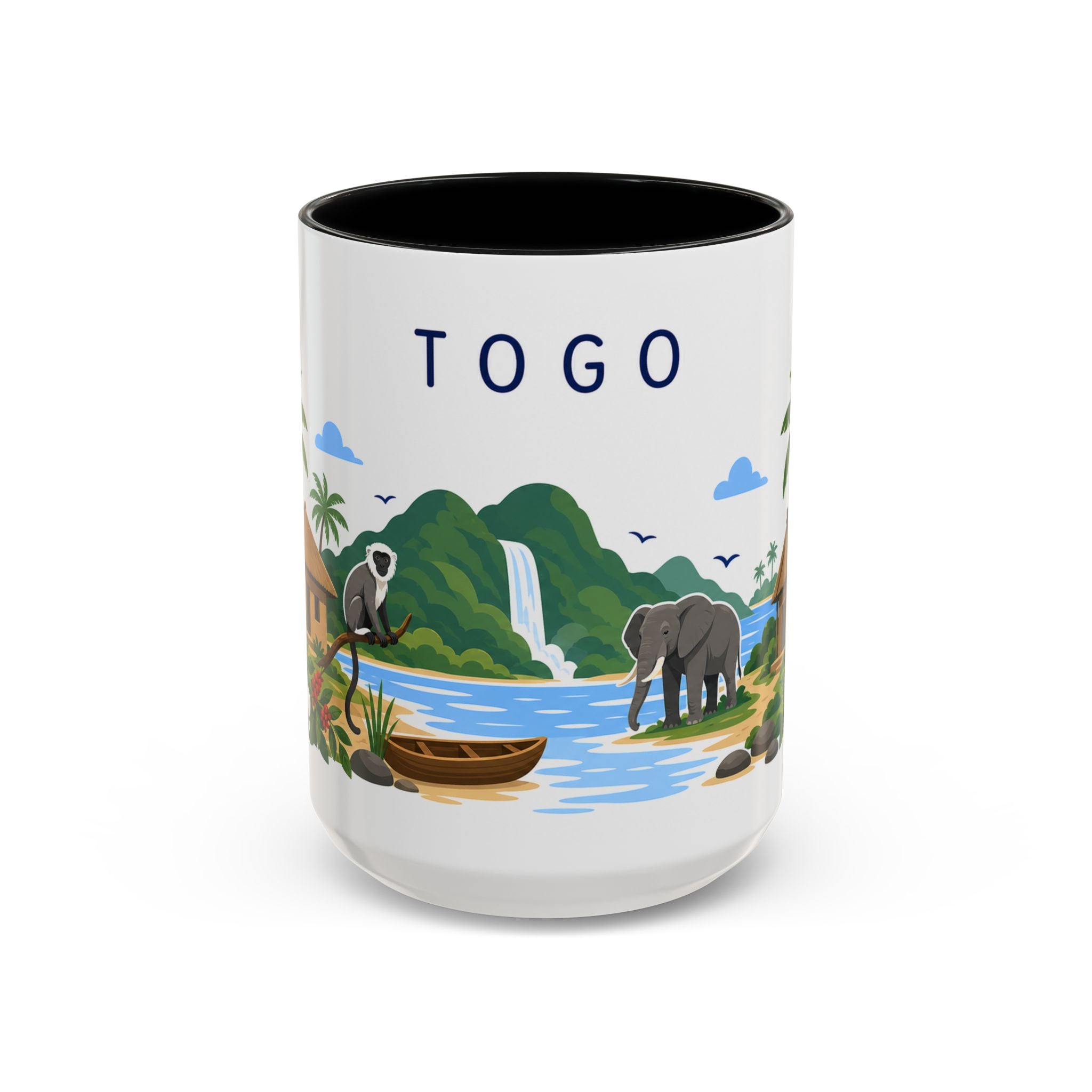 Togo Coffee Mug | Travel Souvenir Accent Mug | Country Gift Ceramic Cup 11oz 15oz