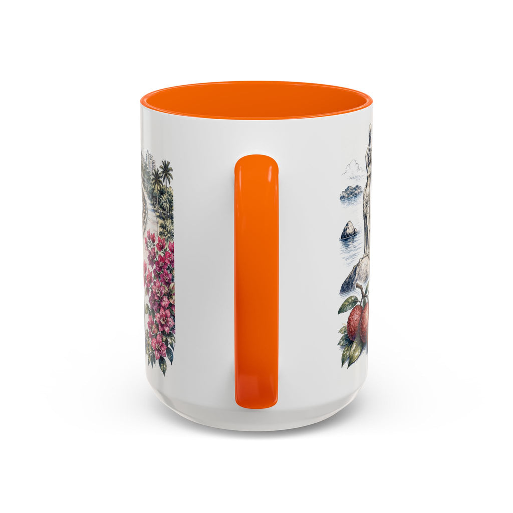 Zhuhai Coffee Mug | China Travel Souvenir | Vintage Illustrated City Gift | 11 oz 15 oz Accent Mug