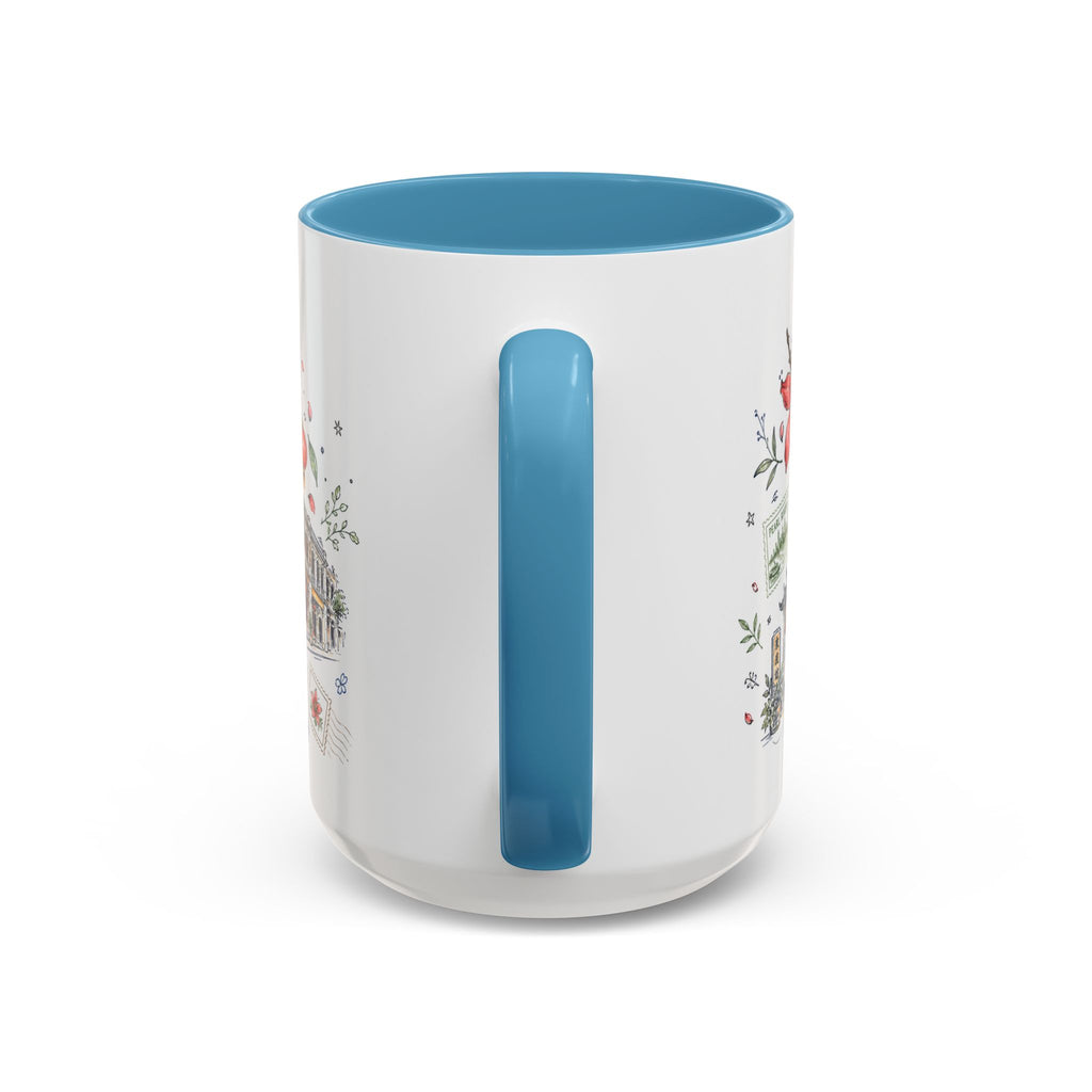 Guangzhou Coffee Mug | China Souvenir Travel Gift | Accent Color Ceramic 11oz 15oz