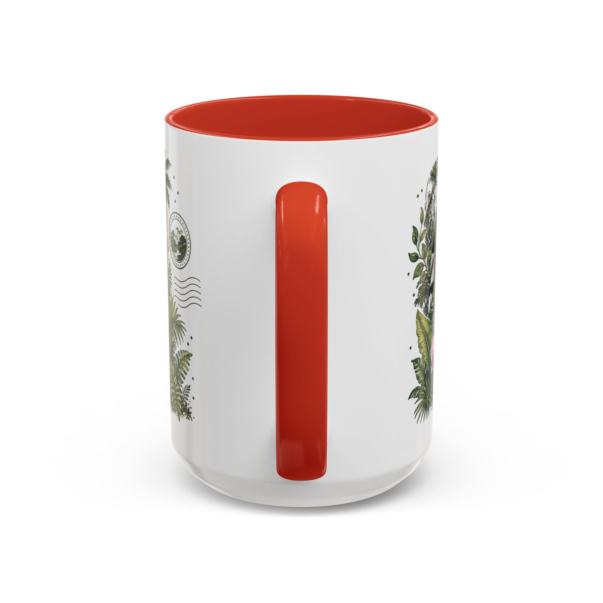 Borneo Rainforest Coffee Mug | Travel Destination Souvenir Gift | Accent Color Ceramic 11oz 15oz