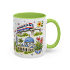 Kuala Lumpur Illustrated Travel Mug | City Souvenir Accent Coffee Mug | 11oz 15oz Ceramic Cup