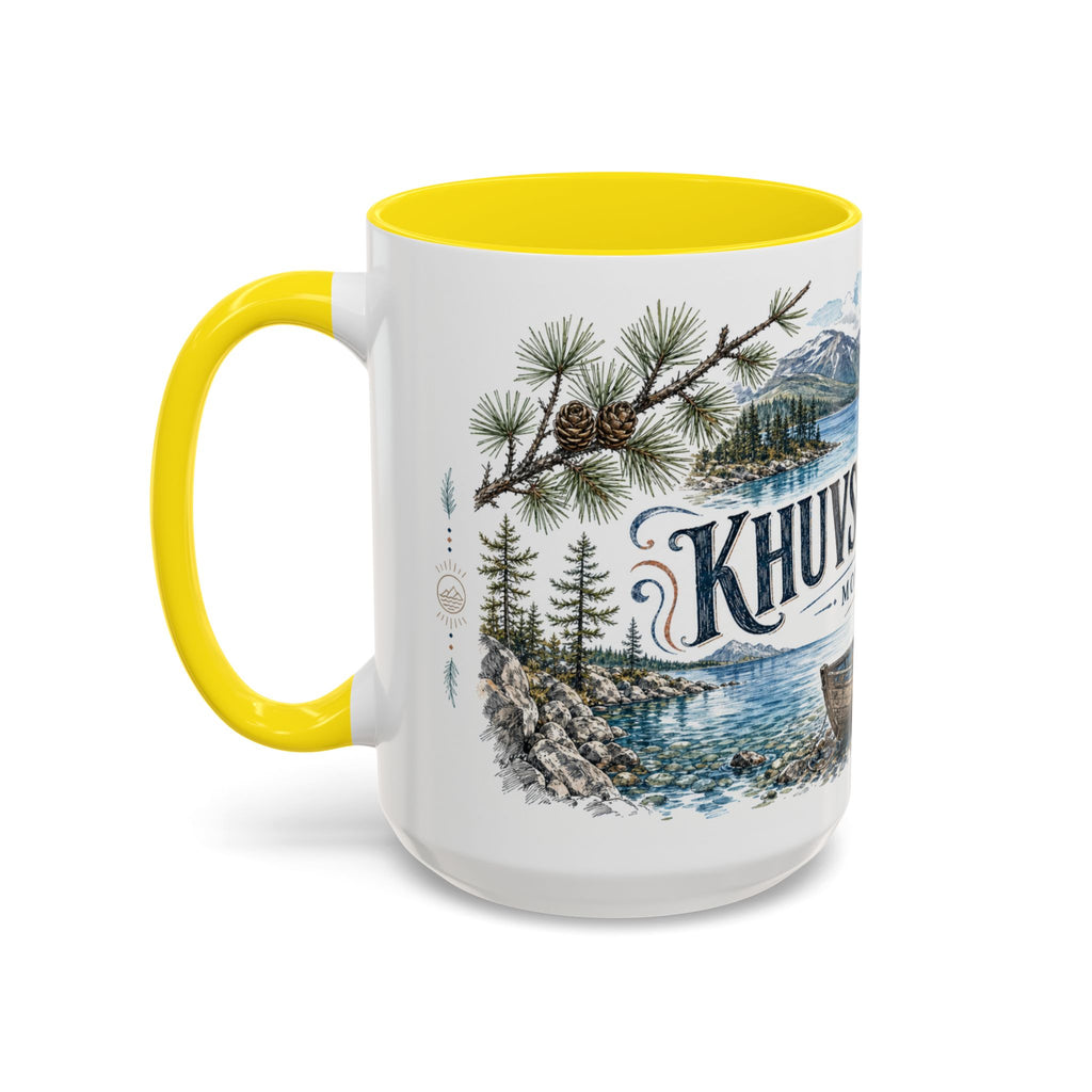 Khuvsgul Lake Mug, Mongolia Travel Souvenir, Bucket List Gift, Accent Ceramic Coffee Mug 11oz 15oz