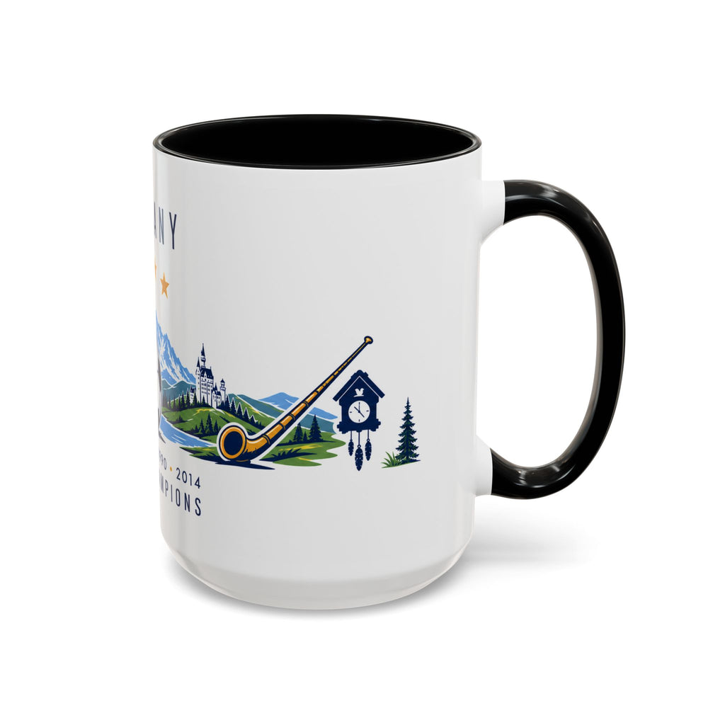 Germany World Champions Mug | Four Time Soccer Champion Gift | German Football Fan Cup | 1954–2014 | 11oz 15oz Accent Mug