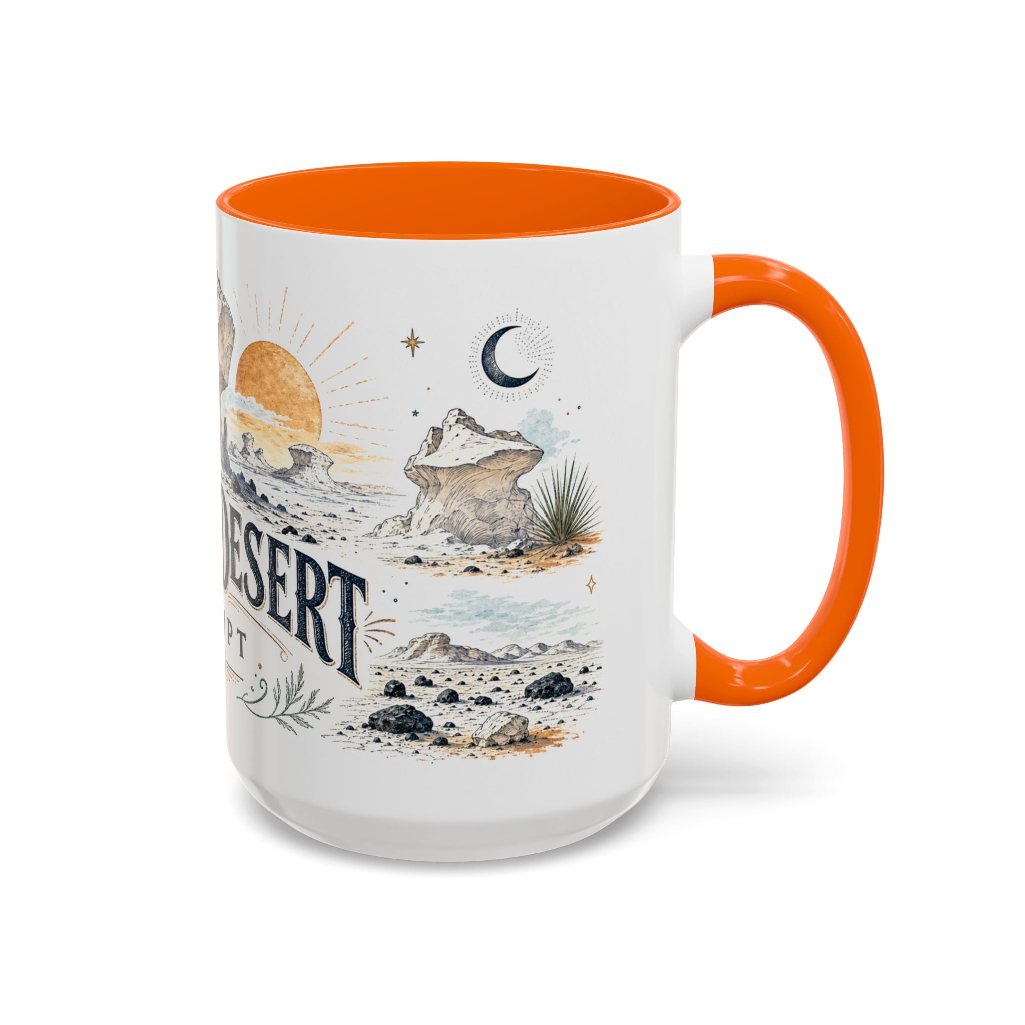 White Desert Mug, Egypt Travel Souvenir, Bucket List Gift, Accent Ceramic Coffee Mug 11oz 15oz
