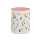 Nebraska Goldenrod Mug, State Flower Floral Coffee Cup, 11oz Botanical Gift