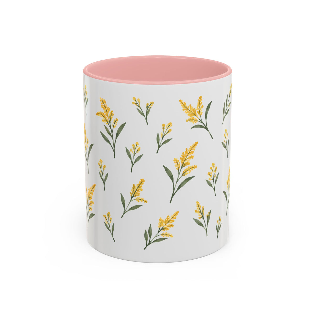 Nebraska Goldenrod Mug, State Flower Floral Coffee Cup, 11oz Botanical Gift