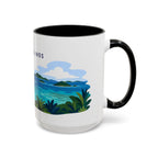 Virgin Islands National Park Coffee Mug | Solid Color Block Park Souvenir | 11oz 15oz Accent Mug