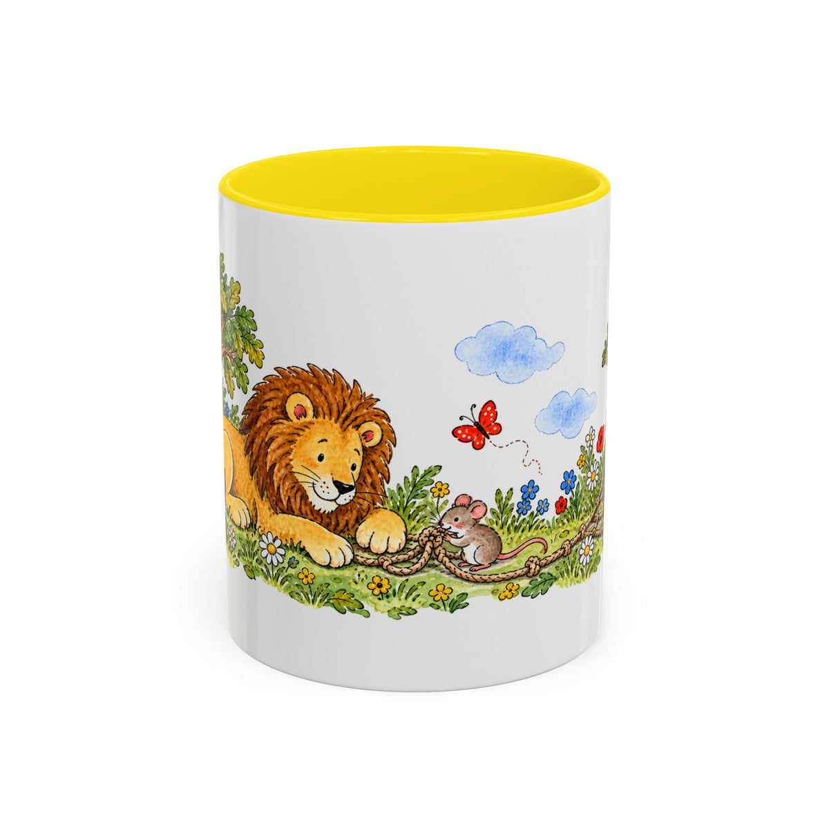 The Lion and the Mouse Mug | Storybook Fairy Tale Accent Coffee Mug | EveryLegend