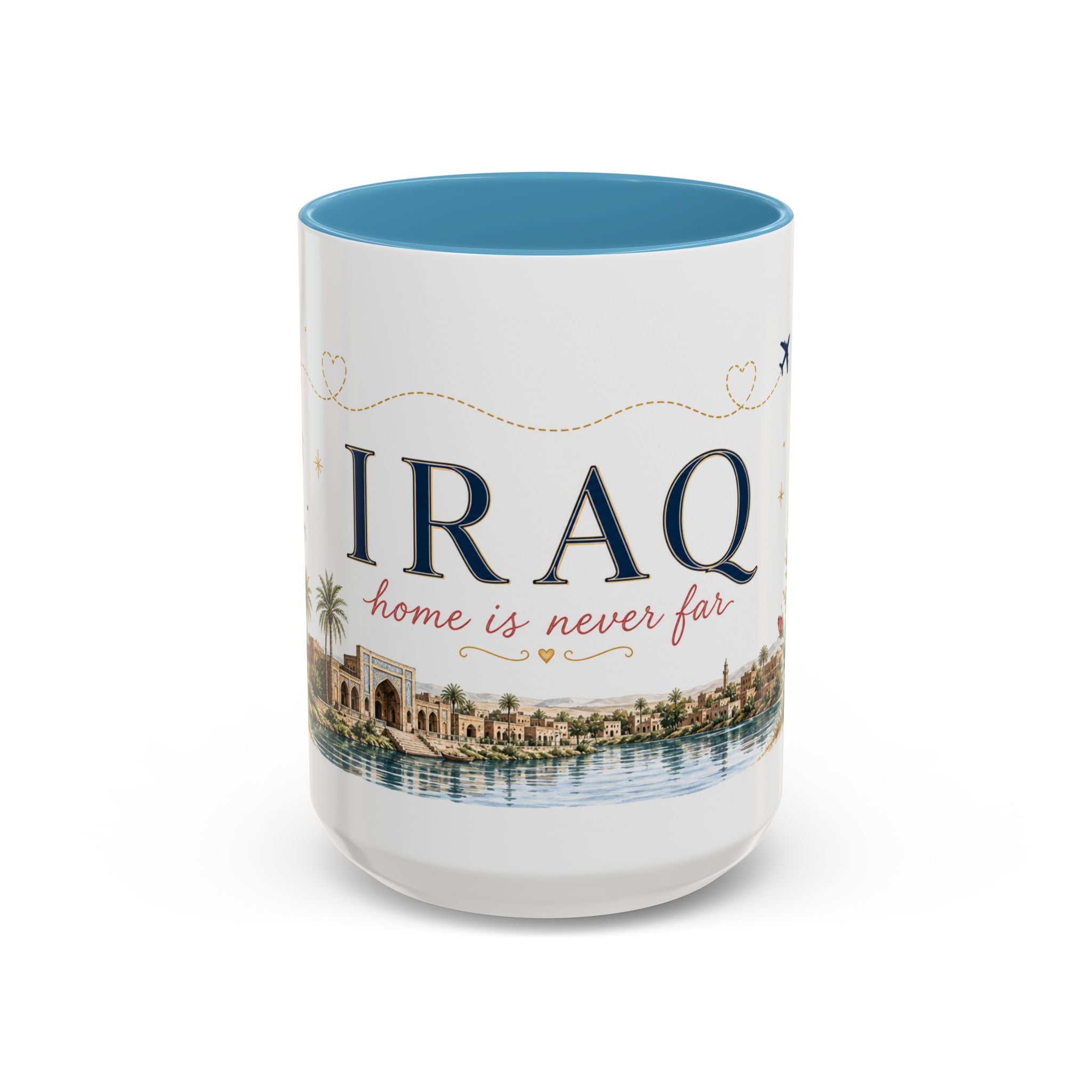 Iraq Home Country Mug | Moving Away Gift | Long Distance Friendship | 11 oz 15 oz Accent Mug